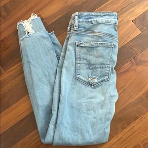 Skinny, Ripped American Eagle Jeans